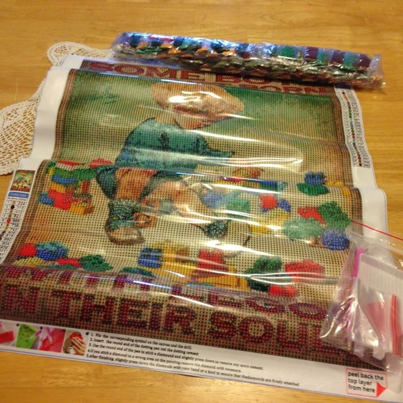 Diamond Painting, boy who loves Legos art - Picture 2 of 6